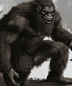 Sasquatch Gorilla Beast Diamond Painting