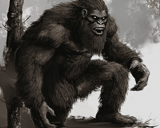 Sasquatch Gorilla Beast Diamond Painting