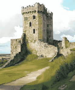 Scarbrough Castle Artwork Diamond Painting