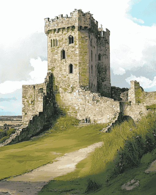 Scarbrough Castle Artwork Diamond Painting