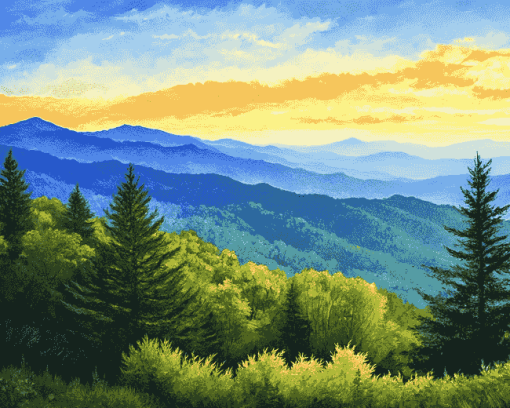 Scenic Appalachian Hills Diamond Painting