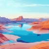 Scenic Lake Powell Diamond Painting