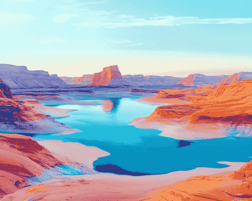 Scenic Lake Powell Diamond Painting