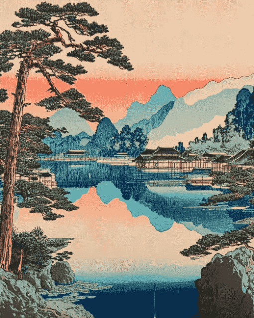 Scenic Yamashiro Landscape Diamond Painting