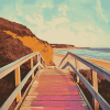 Seascape Torquay Boardwalk Diamond Painting