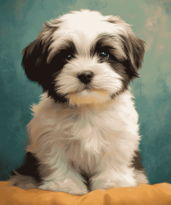 Shih Tzu Puppy Dogs Diamond Painting