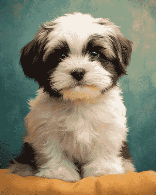 Shih Tzu Puppy Dogs Diamond Painting