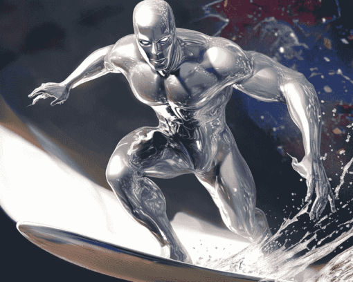 Silver Surfer Animation Diamond Painting