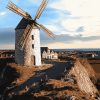 Skerries Windmills Landscape Diamond Painting