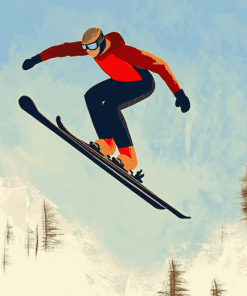 Ski Jump Animation Diamond Painting