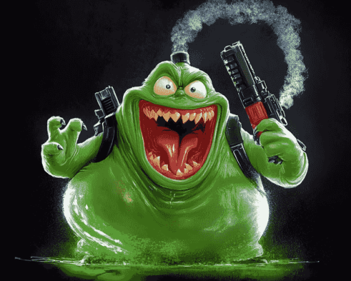 Slimer Ghostbusters Animation Diamond Painting