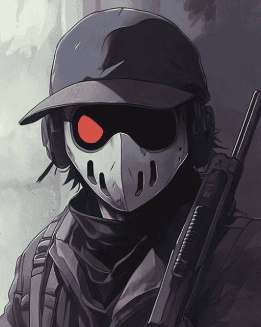 Sniper Mask Animation Diamond Painting