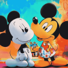 Snoopy and Mickey Mouse Cartoon Diamond Painting