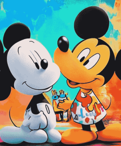 Snoopy and Mickey Mouse Cartoon Diamond Painting