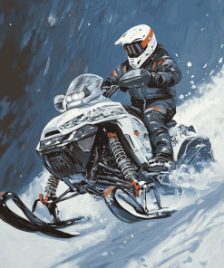 Snowmobile Engines Diamond Painting