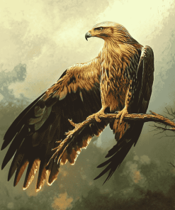 Spotted Indian Eagle Diamond Painting