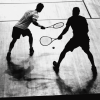 Squash Player Silhouettes Diamond Painting