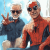 Stan Lee Spiderman Diamond Painting