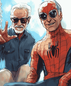 Stan Lee Spiderman Diamond Painting