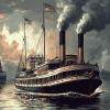 Steamboat Ships Diamond Painting