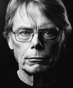 Stephen King Black And White Diamond Painting