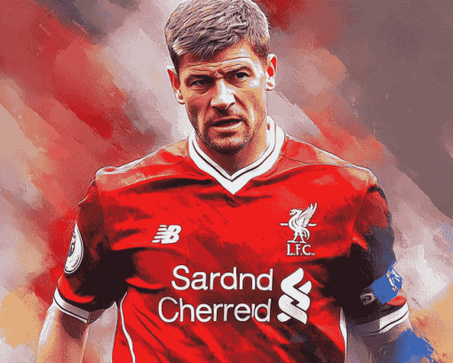 Steven Gerrard Football Icon Diamond Painting