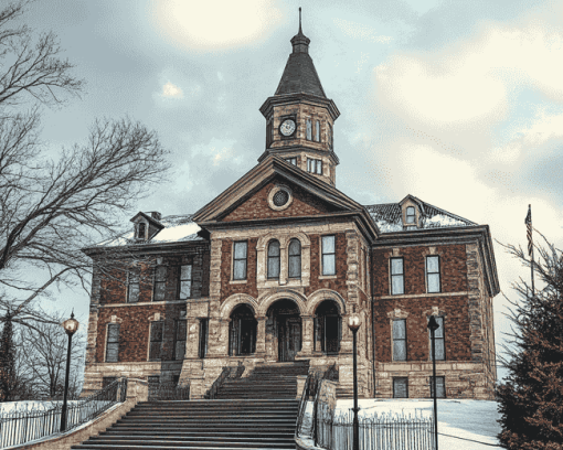 Stillwater Courthouse Castle Diamond Painting