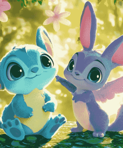 Stitch Animated Friends Diamond Painting