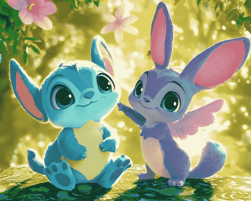 Stitch Animated Friends Diamond Painting