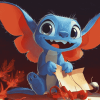 Stitch and Angel Cartoon Diamond Painting