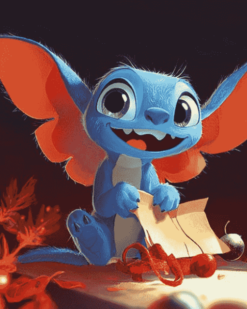 Stitch and Angel Cartoon Diamond Painting