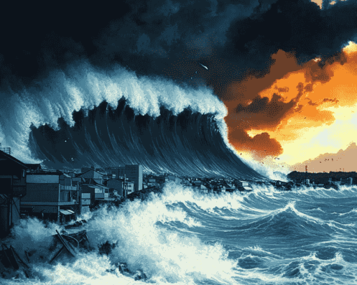 Stormy Tsunami Animation Diamond Painting