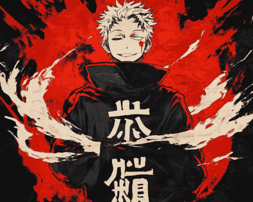 Sukuna Jujutsu Kaisen Anime Diamond Painting