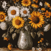 Sunflower Bouquet Diamond Painting