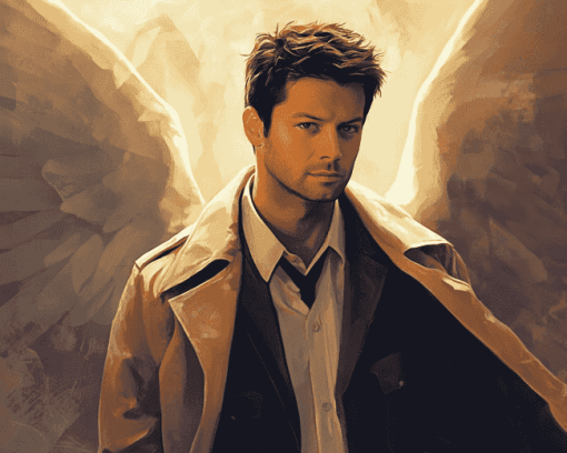 Supernatural Castiel Angel Diamond Painting