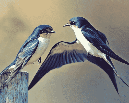 Swallow Birds Diamond Painting