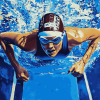 Swimming Champion Diamond Painting