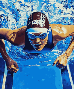 Swimming Champion Diamond Painting