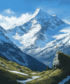 Swiss Alps Mountain View Diamond Painting