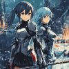 Sword Art Online Girls Anime Diamond Painting