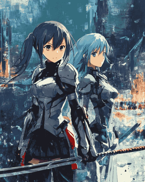 Sword Art Online Girls Anime Diamond Painting