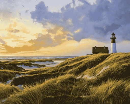 Sylt Lighthouses and Landscapes Diamond Painting