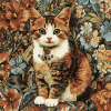 Tapestry Cat Masterpiece Diamond Painting