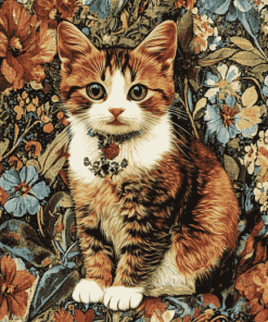 Tapestry Cat Masterpiece Diamond Painting