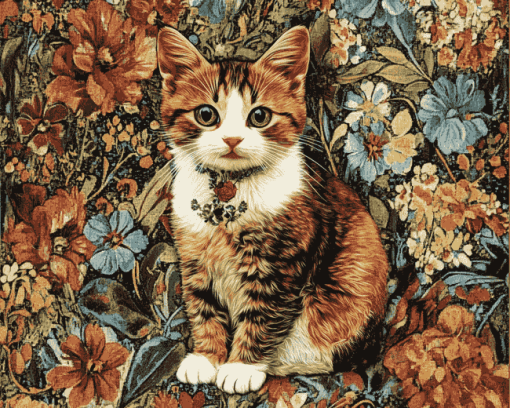 Tapestry Cat Masterpiece Diamond Painting