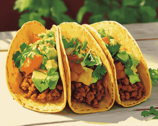 Tasty Tacos Mexican Diamond Painting