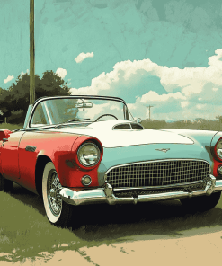 Tbird Car Diamond Painting