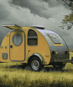 Teadrop Camper Vehicle Diamond Painting