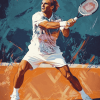 Tennis Legend Andre Agassi Diamond Painting