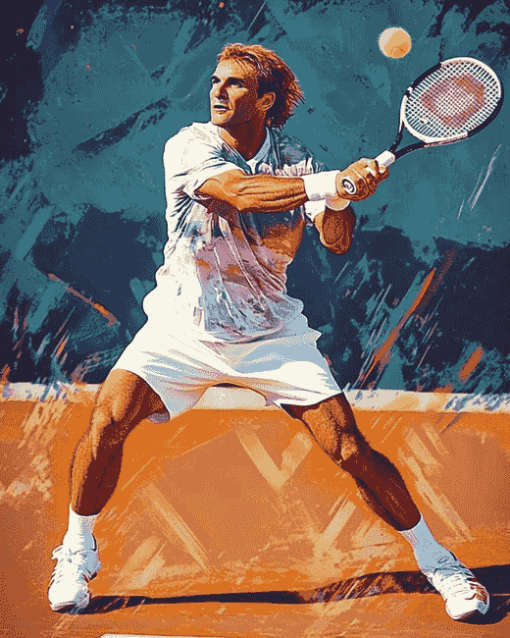 Tennis Legend Andre Agassi Diamond Painting